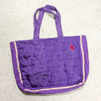 Large Sari Market Tote Bag, Cotton Canvas Lining, 3 of 8
