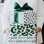 Green Leopard Print Luxury Wrapping Paper, thumbnail 1 of 5