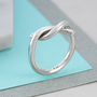 Sterling Silver Twist Infinity Ring, thumbnail 1 of 4