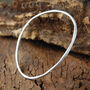Topaz November Birthstone Gold Plated Silver Stacking Bangle, thumbnail 8 of 9
