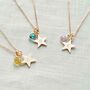 Guiding Star Birthstone Personalised Necklace, thumbnail 1 of 6