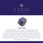 The Square Lapis Lazuli Gold Plated Gemstone Earrings, thumbnail 3 of 5
