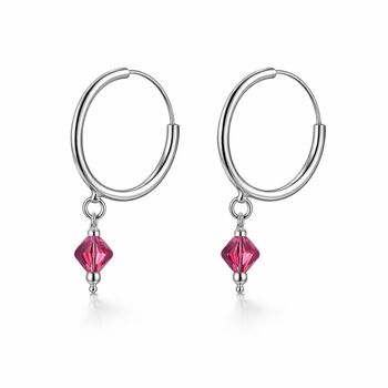 Pure Silver Bali Asian Tiny Unisex Hoop Earring, 8 of 8