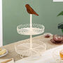 Ivory Bird Double Tiered Cake Stand, thumbnail 3 of 7