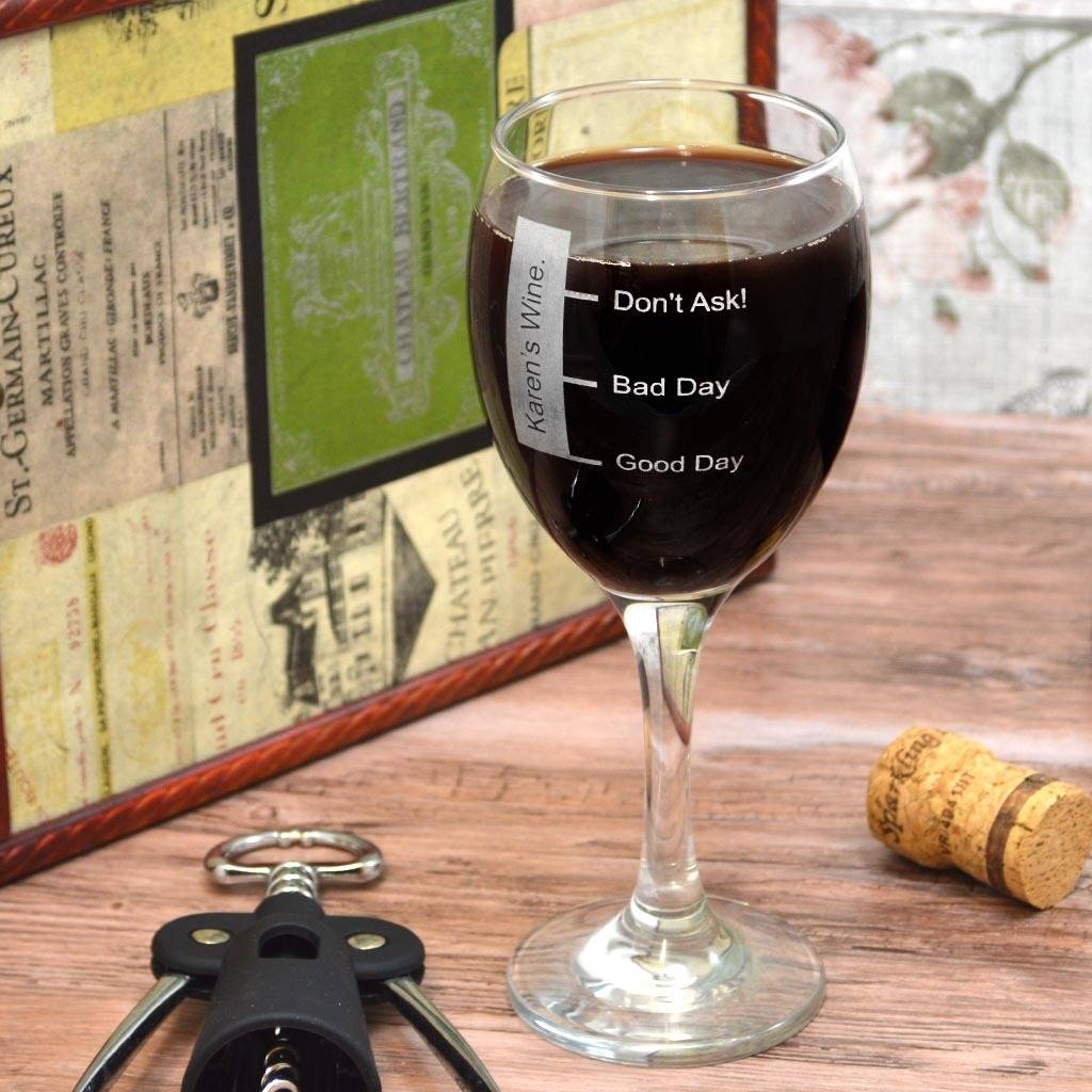Personalised Wine Glass Daily Measures, 1 of 2