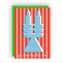 Six Brightly Coloured Christmas Cards With Contrast Envelopes, thumbnail 5 of 5