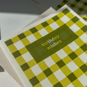 Gingham Birthday Card, 7 of 12