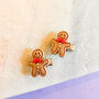 Gingerbread Man Christmas Hair Clips, thumbnail 1 of 2