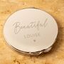 Personalised Heart Motif Compact Mirror, thumbnail 1 of 9