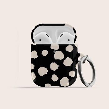 Black Dots Air Pods Case With Keychain, 2 of 6