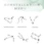 Sterling Silver Zodiac Constellation Personalized Necklace, thumbnail 6 of 12
