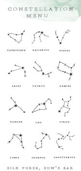 Sterling Silver Zodiac Constellation Personalized Necklace, 6 of 12
