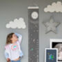 Personalised Reach For The Stars Space Height Chart, thumbnail 1 of 7