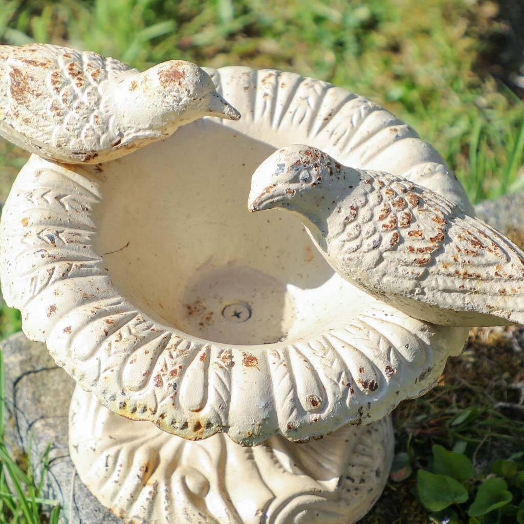 Garden Doves Iron Bird Bath By Dibor