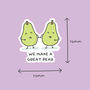 Pack Of Three | 'We Make A Great Pear' | Novelty Sticker, thumbnail 3 of 3