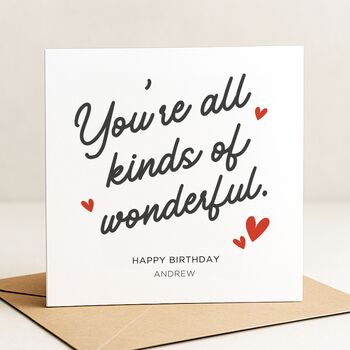 Wonderful Birthday Card For Friend Or Daughter, 2 of 8