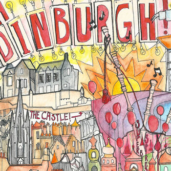 Edinburgh Illustrated Map Print, 5 of 5