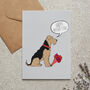 Airedale / Lakeland / Welsh Terrier Mother's Day Card Dog Mum Card From The Dog, thumbnail 1 of 12