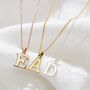 Serif Initial Letter Necklace, thumbnail 1 of 8