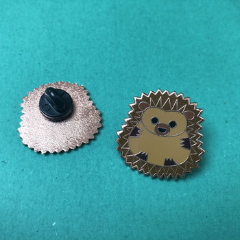 Sending Hedgehugs Hedgehog Enamel Pin Badge, 3 of 5