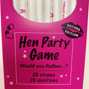 'Would You Rather' Hen Party Straw Game 2nd Edition 18+, 5 of 6