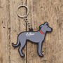 Lurcher Key Ring Personalisation Available, thumbnail 1 of 5