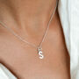 Vermeil Gold Initial Necklace, thumbnail 2 of 10