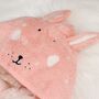 Personalised Trixie Rabbit Towelling Bathrobe, thumbnail 3 of 10