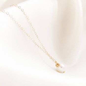 14 Kt Gold Filled Pearl Necklace, 4 of 5