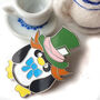 Hatter Penguin Enamel Pin: Alice In Wonderland Penguin Badge, thumbnail 8 of 10