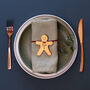 Personalised Gingerbread Man Table Name Place Settings, thumbnail 1 of 8