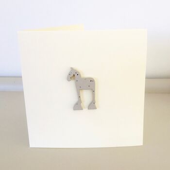 Horse Handmade Birthday Card, 2 of 5
