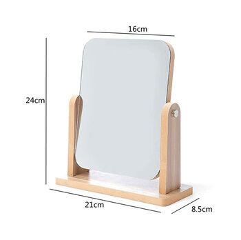 360 Degree Rotatable Tabletop Makeup Mirror With Stand, 9 of 9