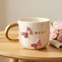 Mama Ceramic Mug With 24 K Gold And Butterfly Detail, thumbnail 1 of 6