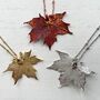 Small Canadian Maple Leaf Pendant, thumbnail 2 of 12