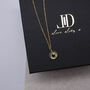 Moon Or Sun 18ct Gold Plated Birthstone Necklace, thumbnail 3 of 9