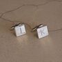 Personalised Silver Word Game Cuff Links, thumbnail 3 of 8