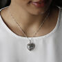 Sterling Silver Vintage Heart Locket Necklace, thumbnail 1 of 9