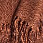 Rusty Brown Solid Throw, thumbnail 3 of 3
