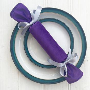 Personalised Reusable Velvet Fabric Crackers, 3 of 7