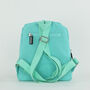 Personalised Canvas Teddy Toddler Backpack Mint, thumbnail 3 of 4