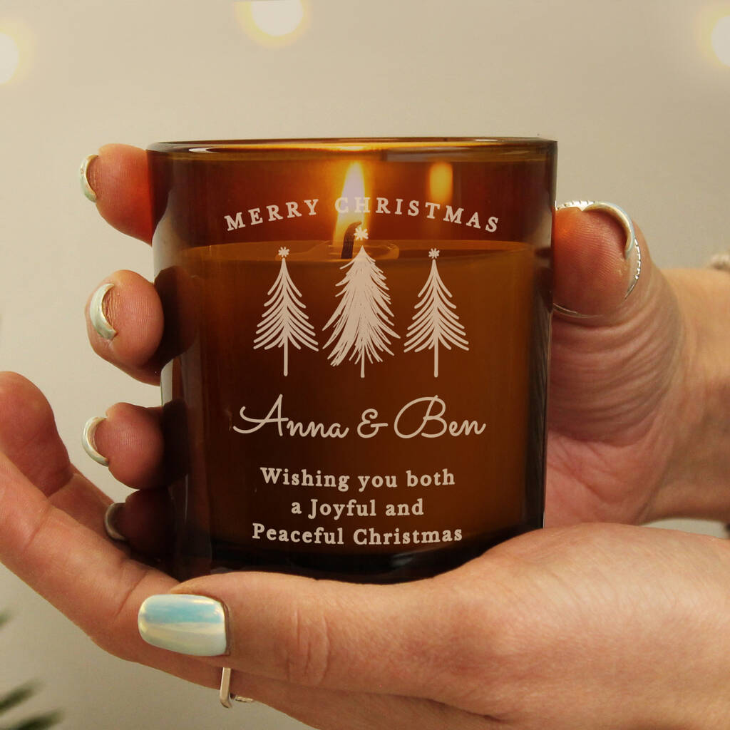 Personalised Christmas Candle For Friends, 1 of 4