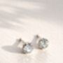 Starburst Diamond Brilliant Cut Solitaire Earrings, thumbnail 1 of 6