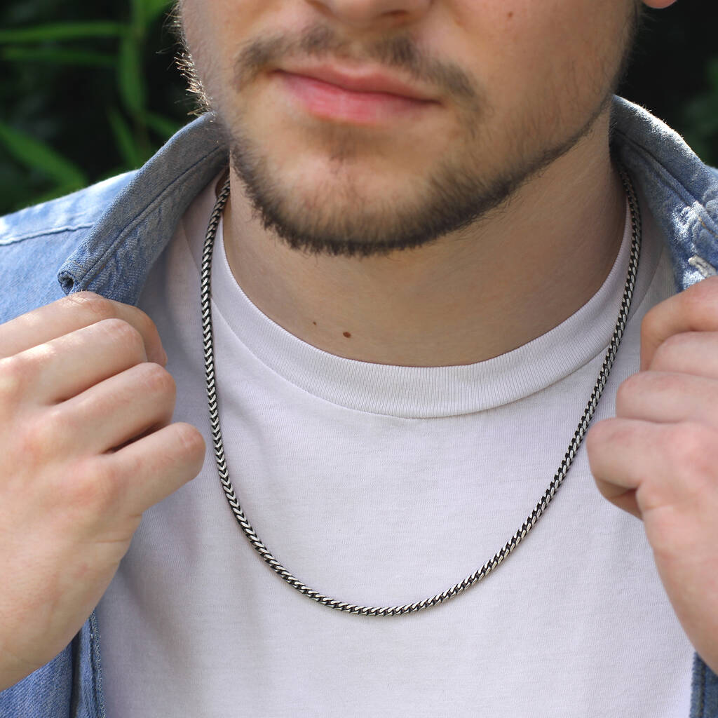 Mens Thick Snake Chain Necklace | Caitlyn Minimalist