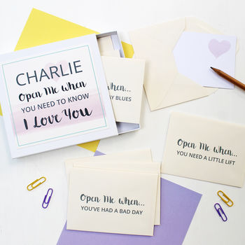 Personalised 'Open Me When' Love Messages, 4 of 5