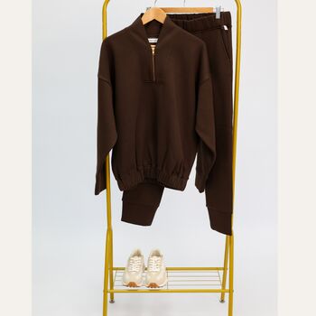 Margot Sweatshirt In Chocolate, 4 of 6