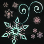 Make Your Own El Neon Sign Snowflake, thumbnail 3 of 3