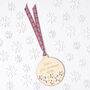 Personalised First Christmas Starry Christmas Bauble, thumbnail 4 of 7