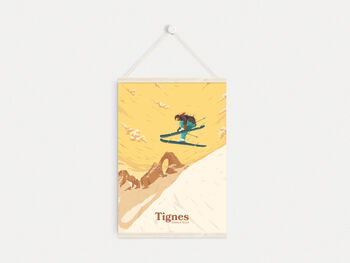 Tignes Ski Resort France Travel Poster Art Print, 6 of 8