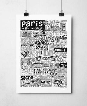 Paris Landmarks Print, 2 of 9